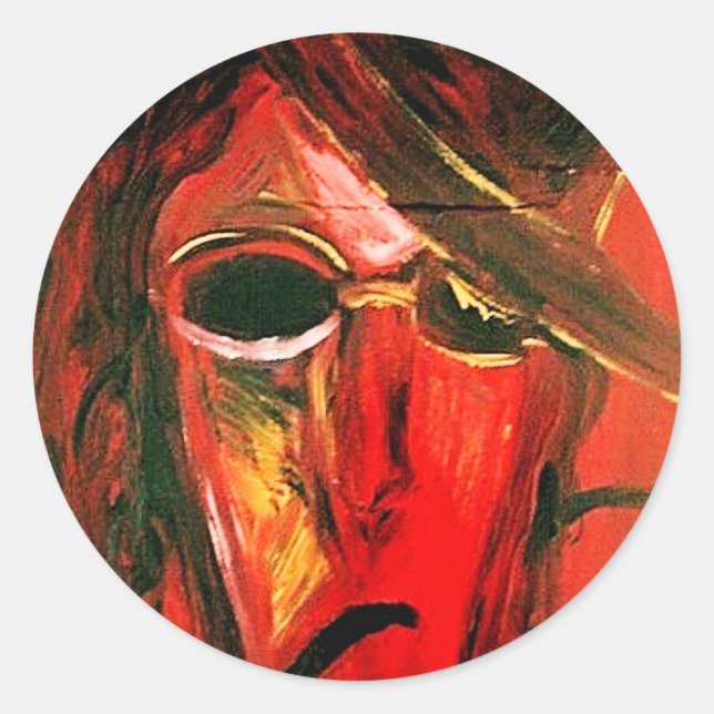 NOCK IN RED CLASSIC ROUND STICKER (Front)