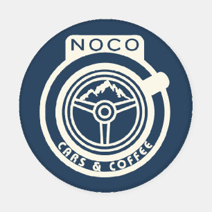 NoCo Cars and Coffee logo Coaster Set
