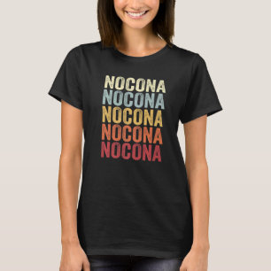 Nocona Texas Nocona TX Retro Vintage Text T-Shirt