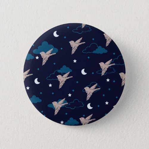  Nocturnal Bird in the Night Button