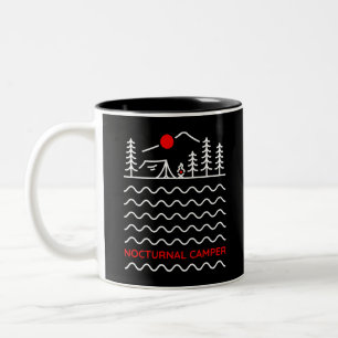 Nocturnal Camper 2 Two-Tone Coffee Mug