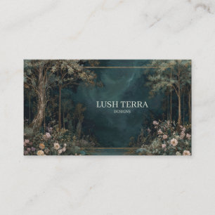 Nocturnal Enchanted Forest and Floral  Business Card