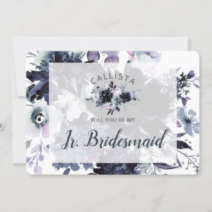 Nocturnal Floral Be My Jr. Bridesmaid Proposal