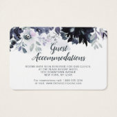Nocturnal Floral Guest Accommodations Insert Card (Front)