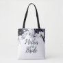 Nocturnal Floral Watercolor Mother of the Bride Tote Bag