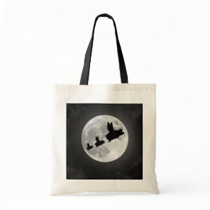 Nocturnal Flying Pig Family Tote Bag