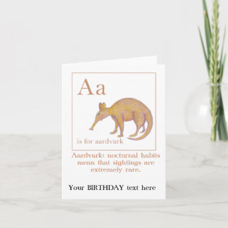 Nocturnal habits Birthday Greeting Card
