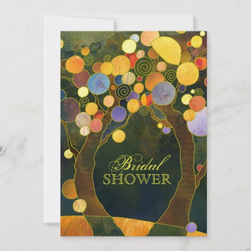 Nocturnal Love Trees Bridal Shower Invitation