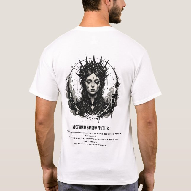 Nocturnal Sorrow Priestess T-Shirt (Back)