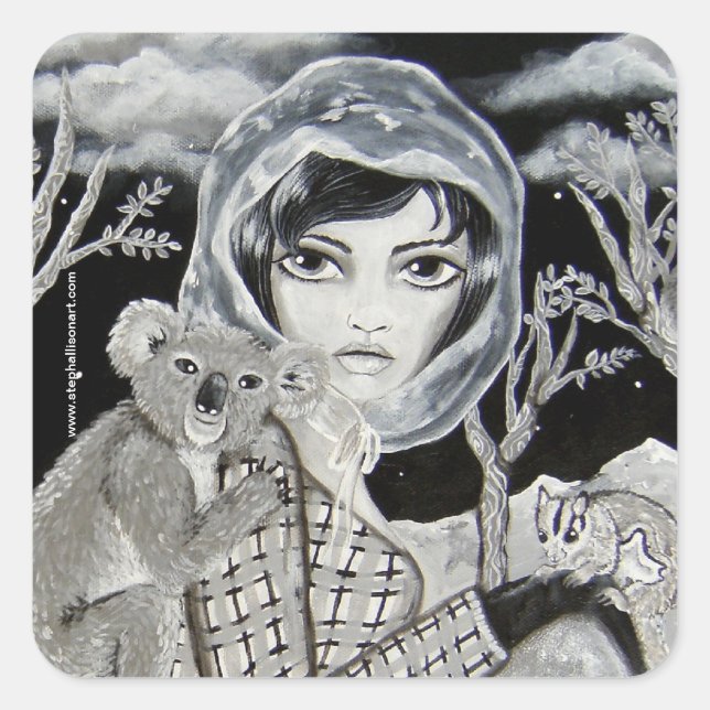 Nocturnal Square Sticker (Front)