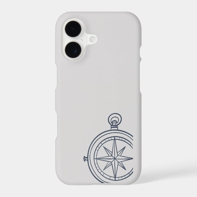 Nocturnal Study dark academia compass iPhone Case (Back)