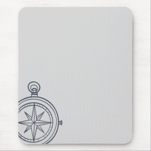 Nocturnal Study dark academia compass Mouse Pad