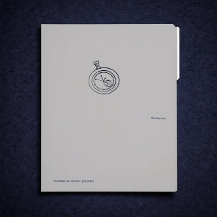 Nocturnal Study dark academia Pocket Watch Folder