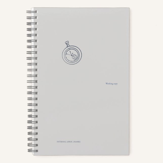 Nocturnal Study dark academia Pocket Watch Notebook (Front)