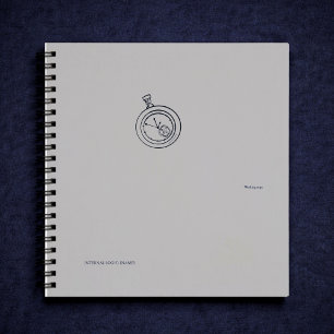 Nocturnal Study dark academia Pocket Watch Notebook