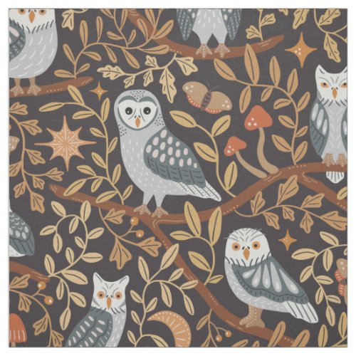 Nocturnals birds of prey from Spain  Fabric