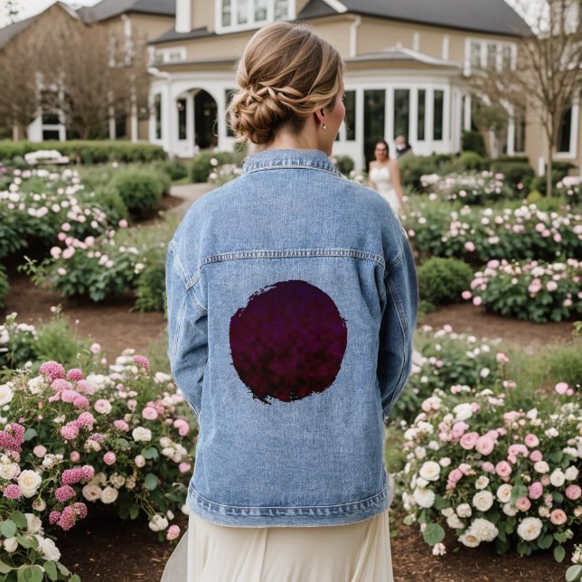 Nocturne Bloom Denim Jacket (Wedding Back)