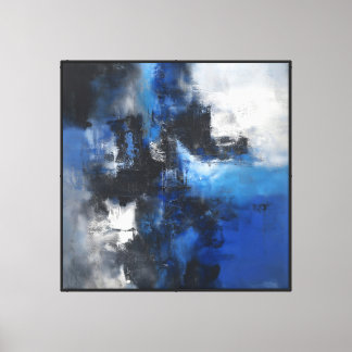 Nocturne in Cobalt and Ash Canvas Print
