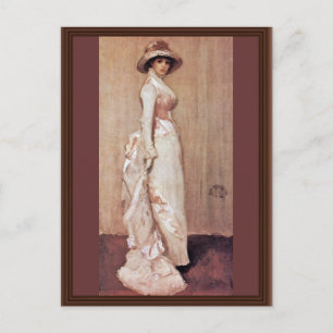 Nocturne In Pink And Gray Portrait Of Lady Meux By Postcard