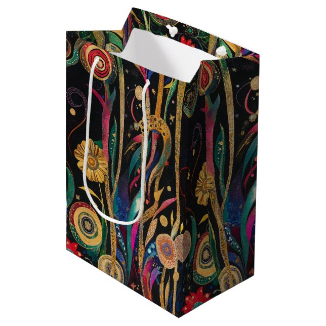Nocturne - New Year's Eve elegance (20/40) Medium Gift Bag (Front Angled)