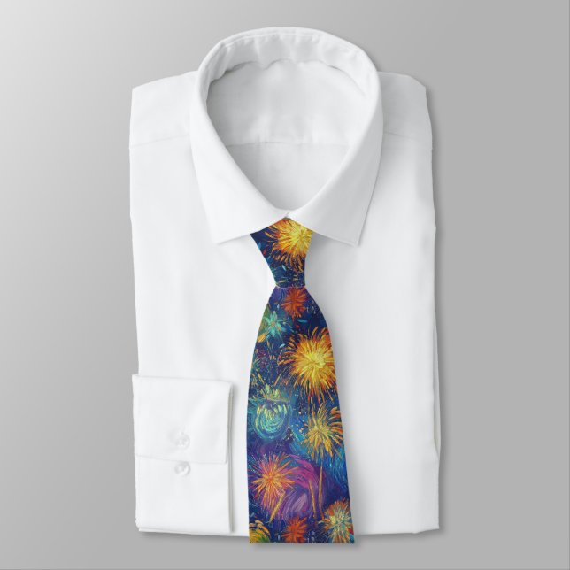 Nocturne - New Year's Eve elegance (38/40) Neck Tie (Tied)
