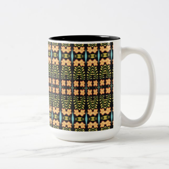 NOCTURNE Tall Black Two-Tone Mug (Right)