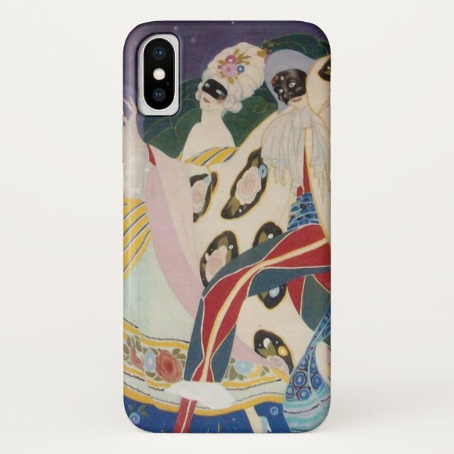 NOCTURNE WITH MASKS / Venetian Masquerade Case-Mate iPhone Case (Back)