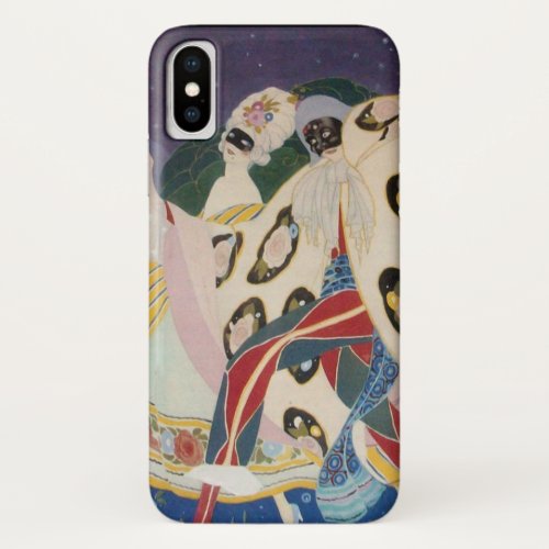 NOCTURNE WITH MASKS  Venetian Masquerade iPhone XS Case