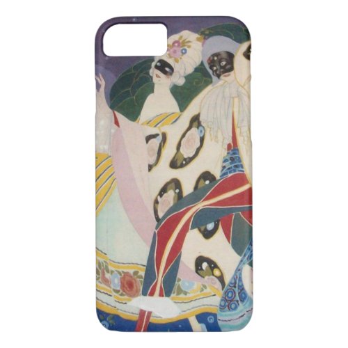 NOCTURNE WITH MASKS  Venetian Masquerade iPhone 87 Case