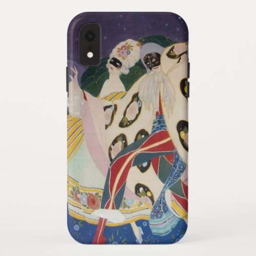 NOCTURNE WITH MASKS  Venetian Masquerade iPhone XR Case