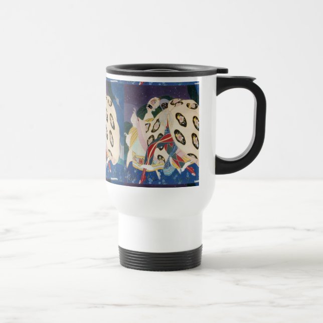 NOCTURNE WITH MASKS / Venetian Masquerade Travel Mug (Right)