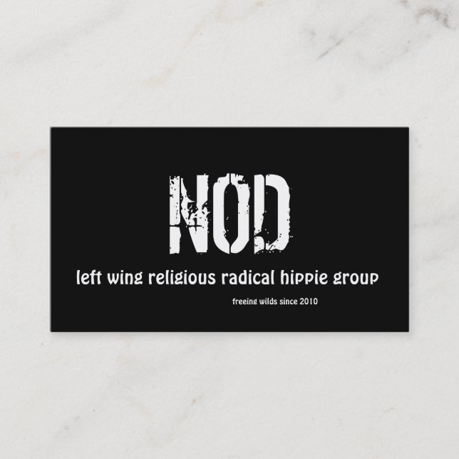 NOD, business cards (Front)