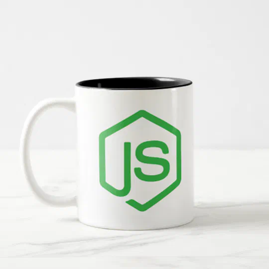 Nodejs logo JavaScript Web Developer Two-Tone Coffee Mug