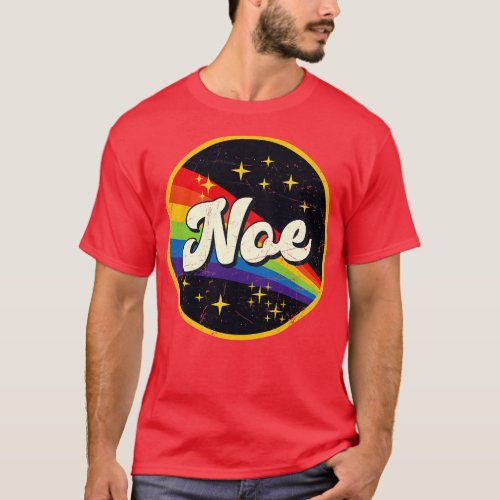 Noe Rainbow In Space Vintage GrungeStyle T_Shirt