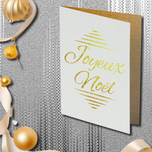 Noel a Paris collage - golden Foil Card