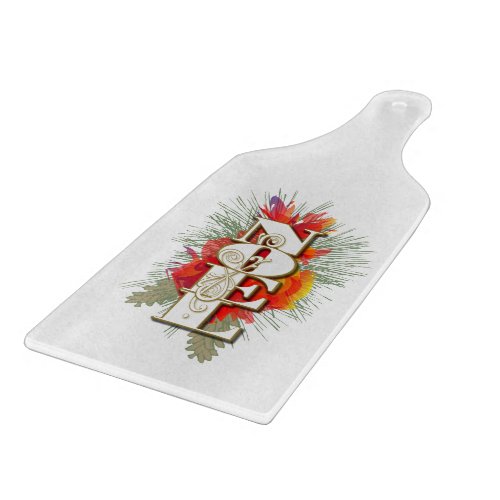 Noel Among The Pines Typgraphy Art Cutting Board