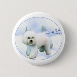Noel Bichon Frise - Customized Button