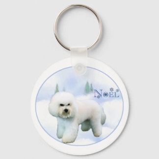 Noel Bichon Frise - Customized Keychain