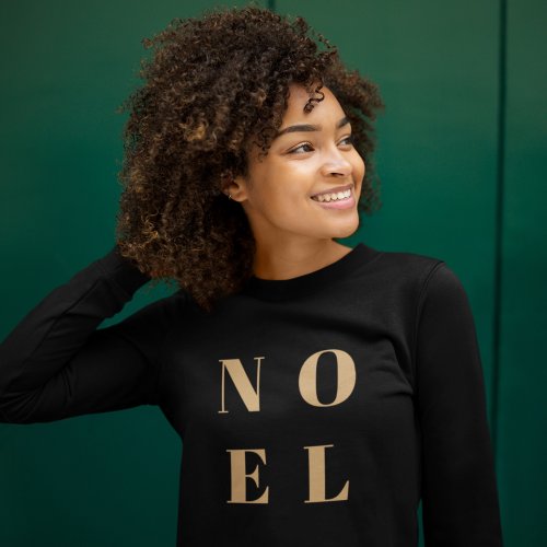 Noel Black and Gold  Trendy Stylish Christmas Sweatshirt