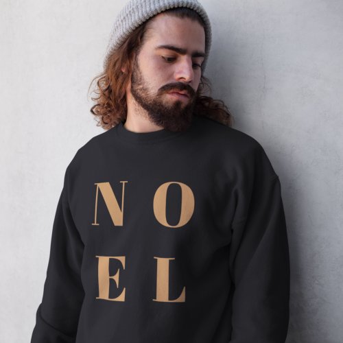 Noel Black and Gold  Trendy Stylish Christmas Sweatshirt