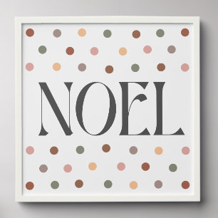 Noel Boho Christmas Art Print Peel And Stick Photo Tile