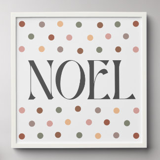 Noel Boho Christmas Art Print Peel And Stick Photo Tile