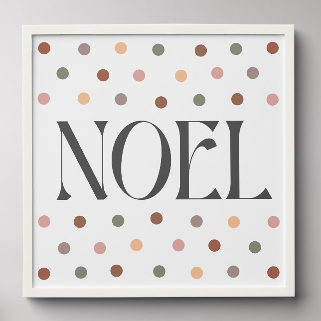 Noel Boho Christmas Art Print Peel And Stick Photo Tile (Front Set)