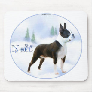 Noel Boston Terrier Mousepad