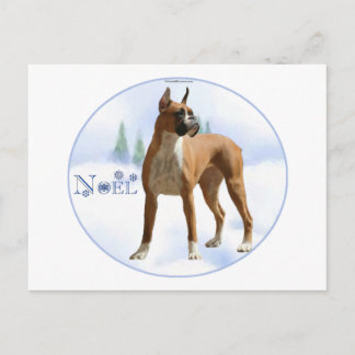Noel Boxer Holiday Postcard