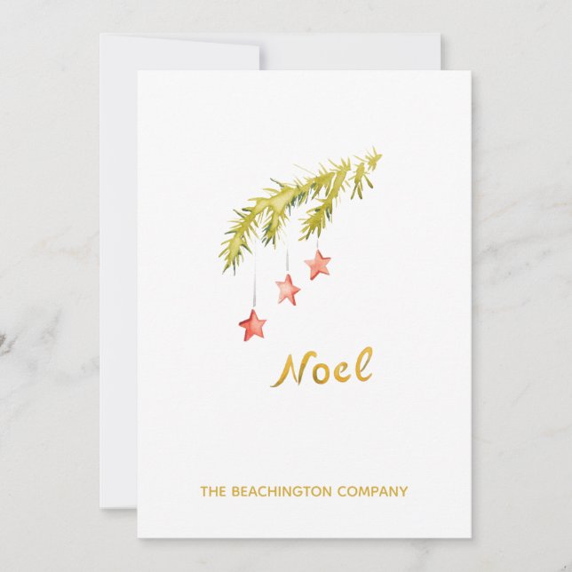 *~* NOEL Branch Corporate Business  Holiday Card (Front)