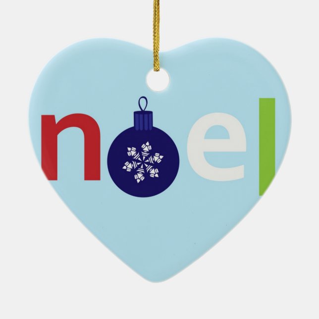 Noel Ceramic Ornament (Back)