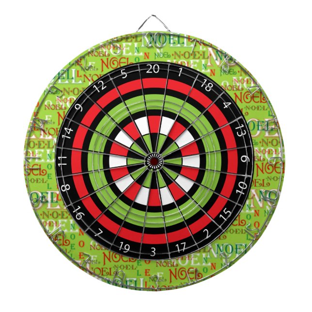 Noel Christmas Dart Board (Front)