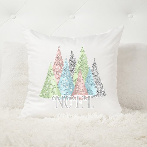 Noel Christmas Esthetic Throw Pillow