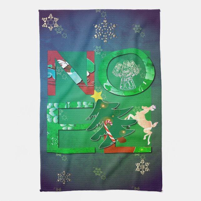 Noel Christmas Kitchen Towels (Vertical)
